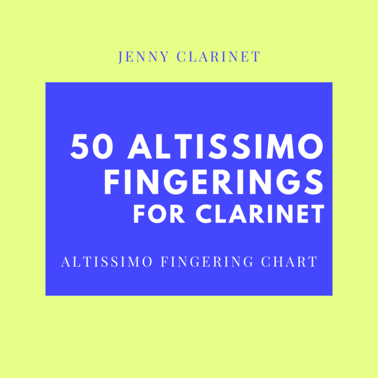 Clarinet Altissimo Trill Fingering Chart - Jenny Maclay